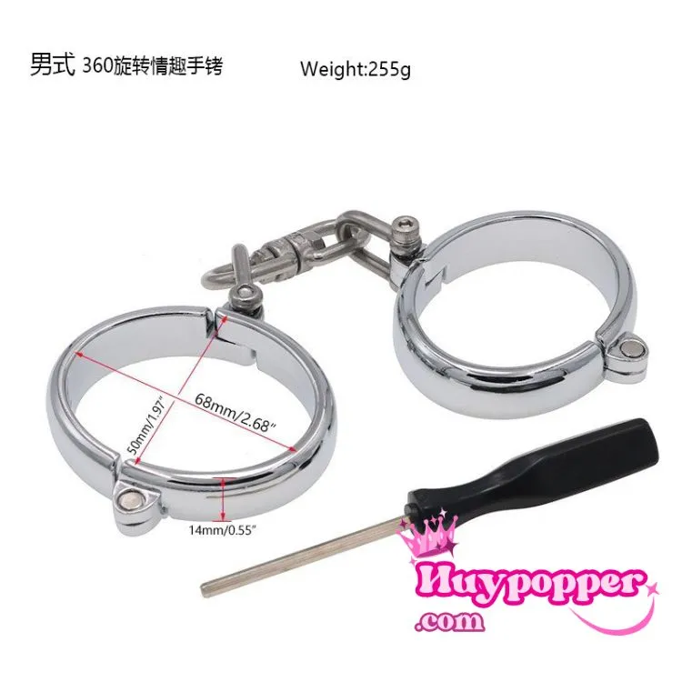 Còng tay inox bền đẹp BDSM chịu lực siêu đỉnh