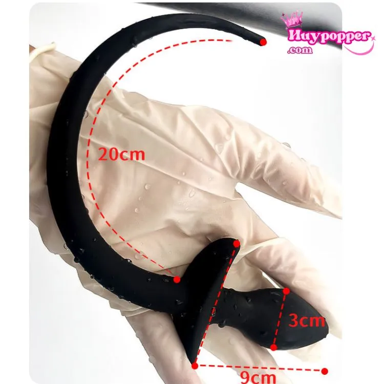 Đuôi Chó Silicon Size Nhỏ Siêu Dẻo - Phụ Kiện Thú Cưng Hot