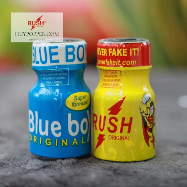 Combo 2 chai Popper Rush Blue Boy 10ml USA thăng hoa cực mạnh 