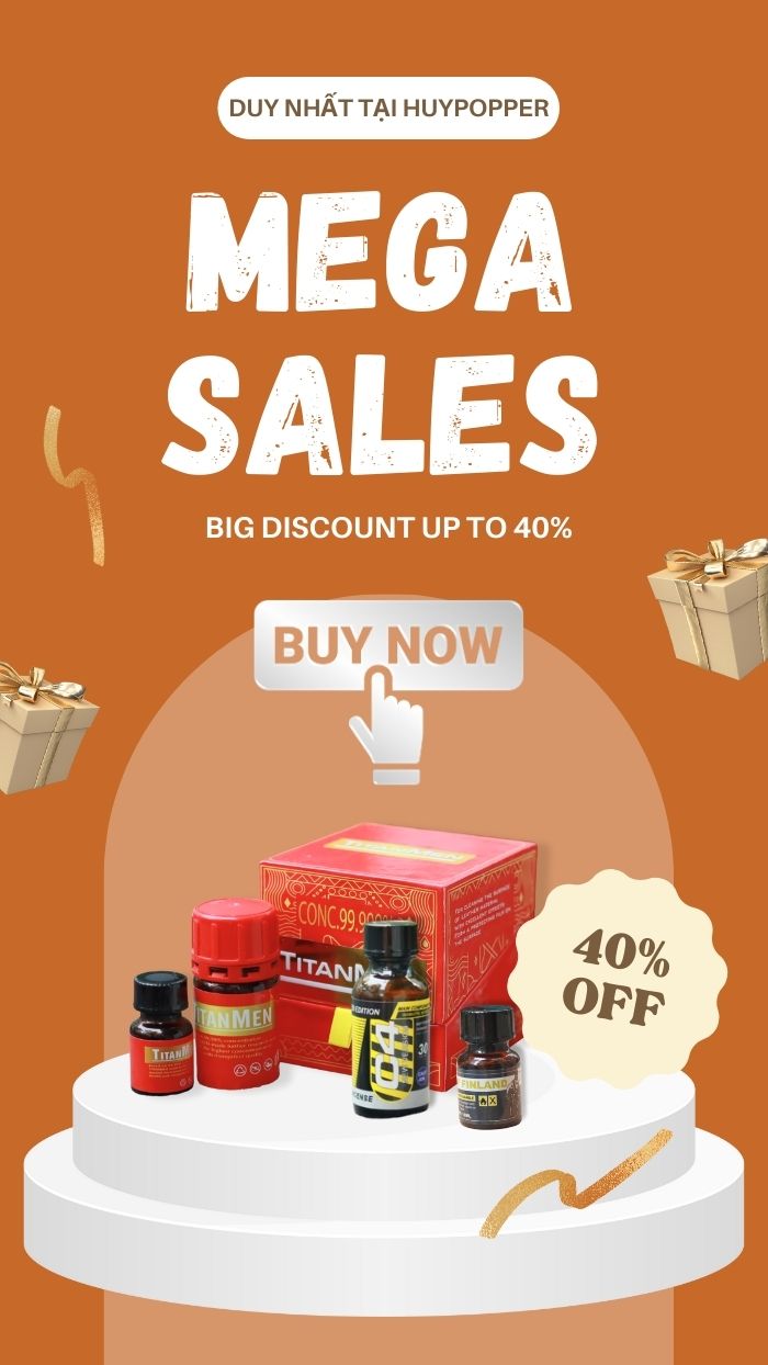 Combo 3 chai Popper C4 10ml Siêu Mạnh Kích Thích Phê Đỉnh
