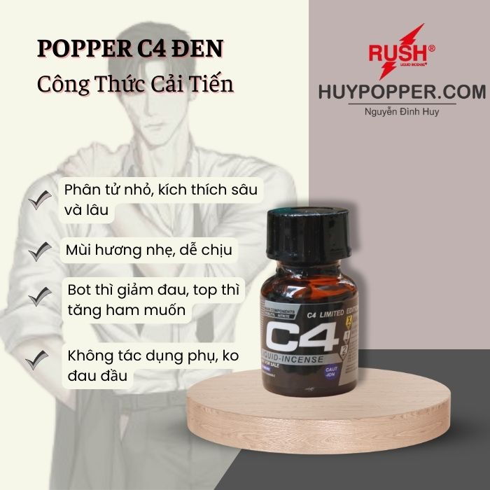 Combo 3 chai Popper C4 10ml Siêu Mạnh Kích Thích Phê Đỉnh