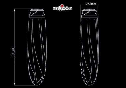 Trứng rung điểm G Dorr Foxy Twist đa tần số mượt mà kích thích