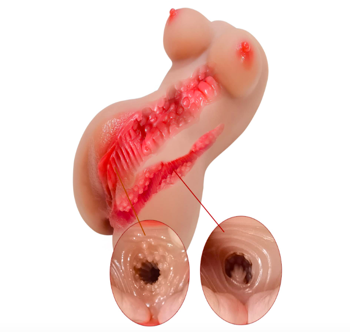 Âm đạo giả silicon có ngực mềm mại nhẹ nhàng tự nhiên 700g