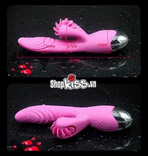 Máy massage Dibe rung xoay nhiệt tăng khoái cảm điểm G âm vật