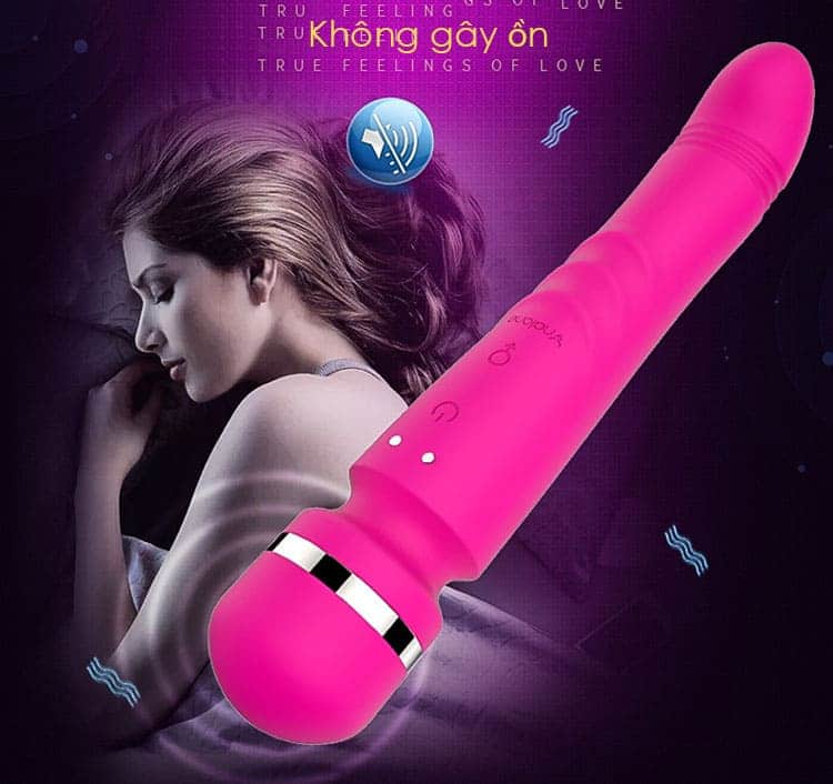 Máy rung AV09C chày rung 2 đầu xoay ngoáy cao cấp kích thích