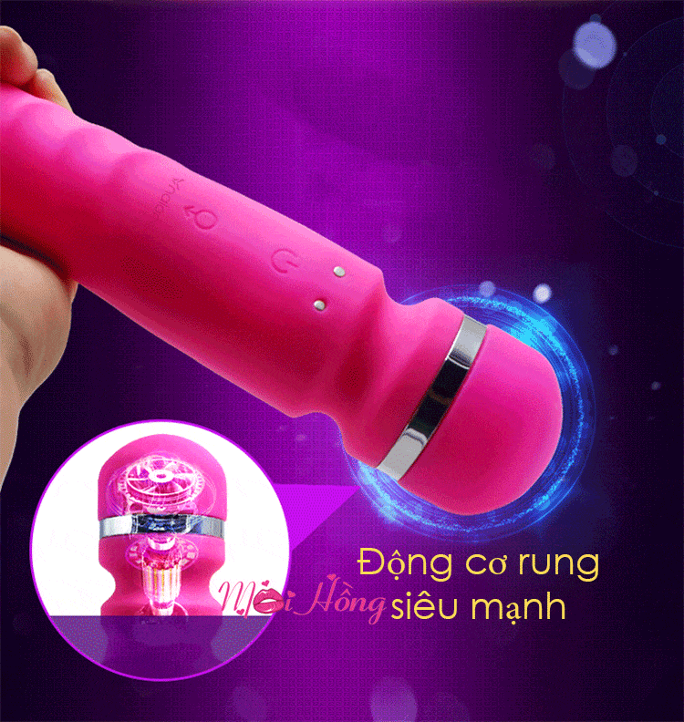 Máy rung AV09C chày rung 2 đầu xoay ngoáy cao cấp kích thích