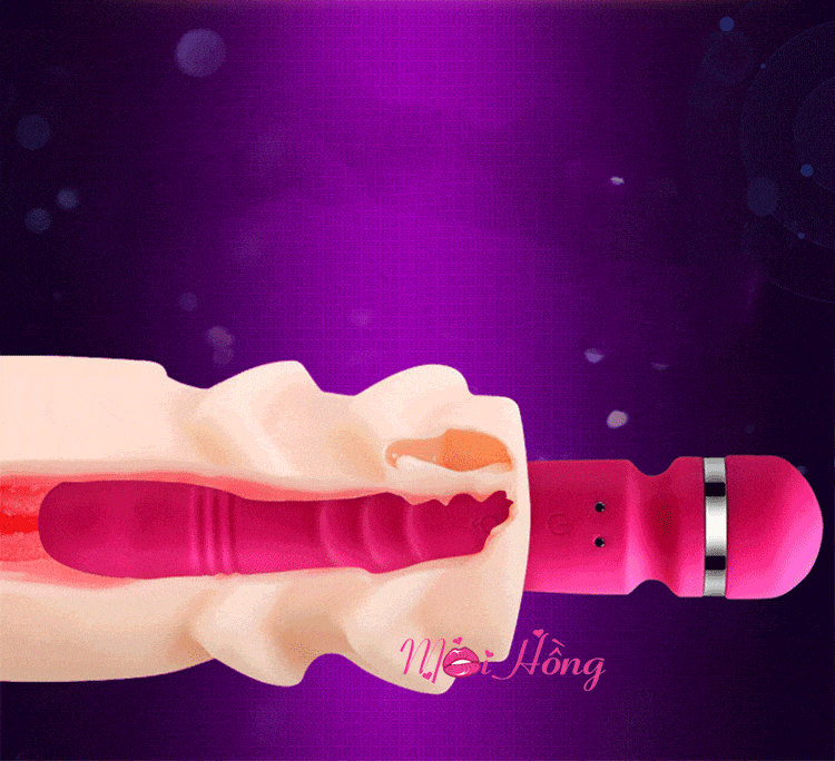 AV09C Dual Head Rotating G-Spot Silicone Vibrator Rechargeable
