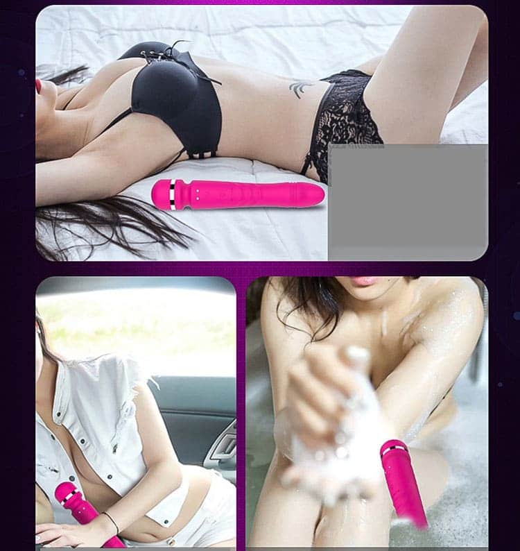 Máy rung AV09C chày rung 2 đầu xoay ngoáy cao cấp kích thích