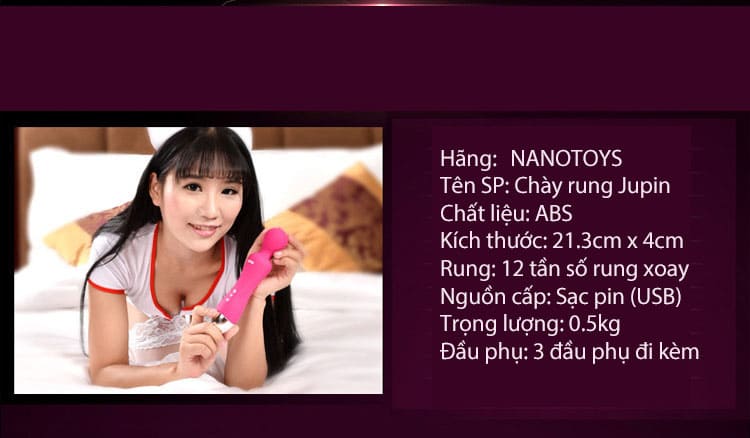 AV10 chày rung siêu mạnh đa chế độ thú vị kích thích cực đỉnh