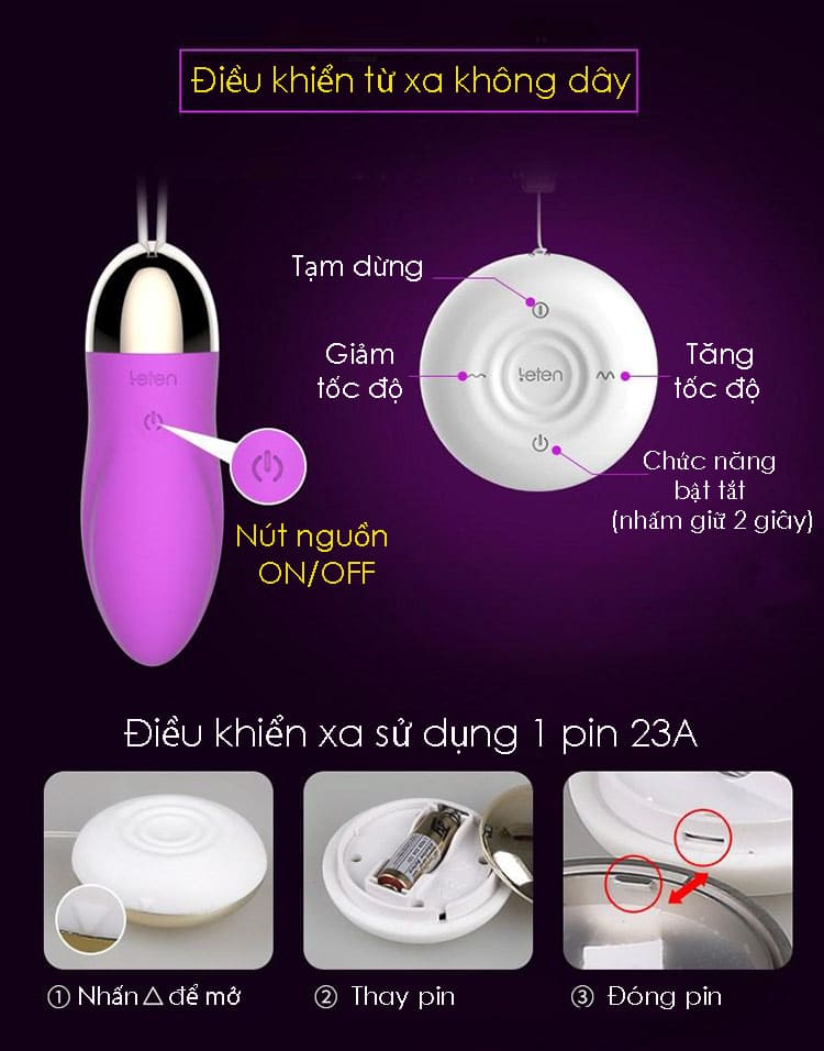 EG33G trứng rung điều khiển từ xa kích thích cực đỉnh