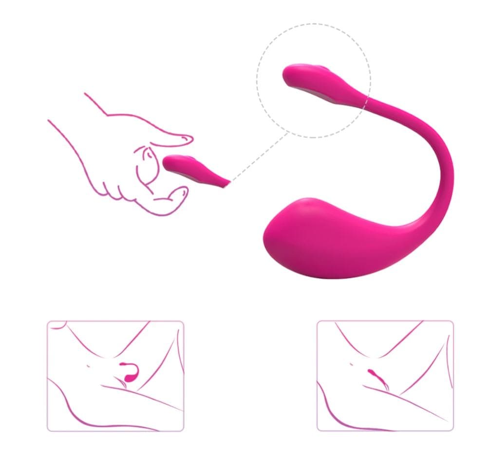 EG34A trứng rung Lush 2 điều khiển từ xa âm thanh siêu phê