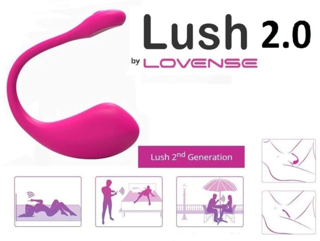 EG34A trứng rung Lush 2 điều khiển từ xa âm thanh siêu phê