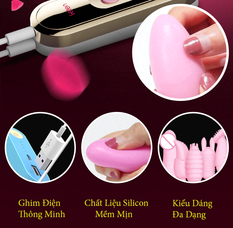 EG35 Trứng rung silicon mềm mịn cao cấp quà tặng yêu thích