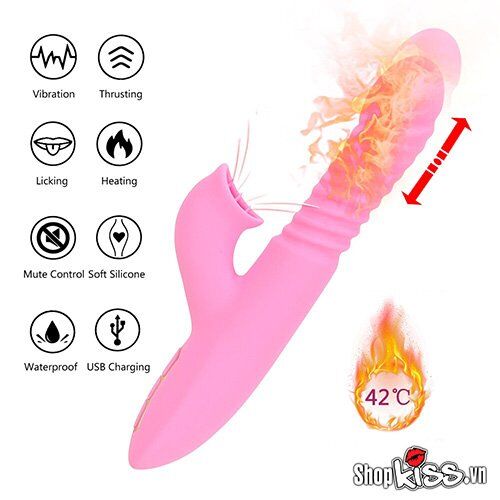 Máy massage điểm G âm vật đa năng Dibe rung ngoáy thụt sưởi ấm