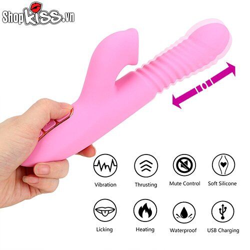 Máy massage điểm G âm vật đa năng Dibe rung ngoáy thụt sưởi ấm