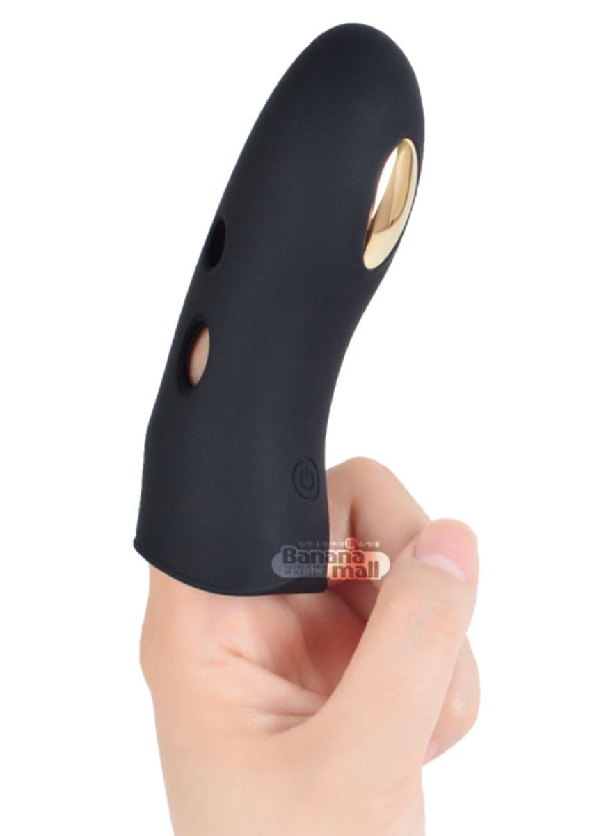 DC10P Ngón tay rung xung điện mạ vàng 24k kích thích cực phê nữ