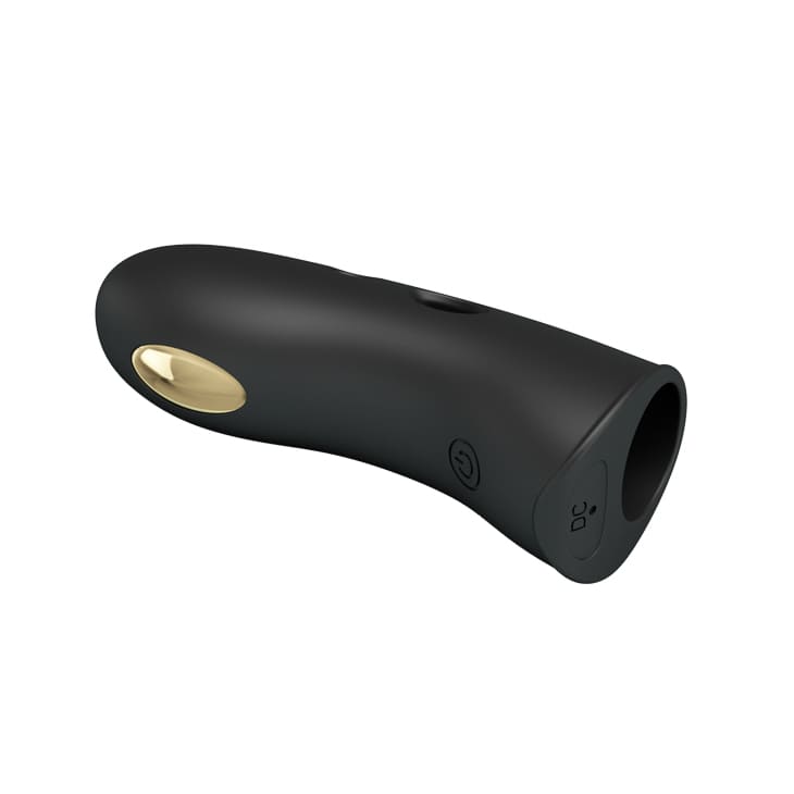DC10P Ngón tay rung xung điện mạ vàng 24k kích thích cực phê nữ