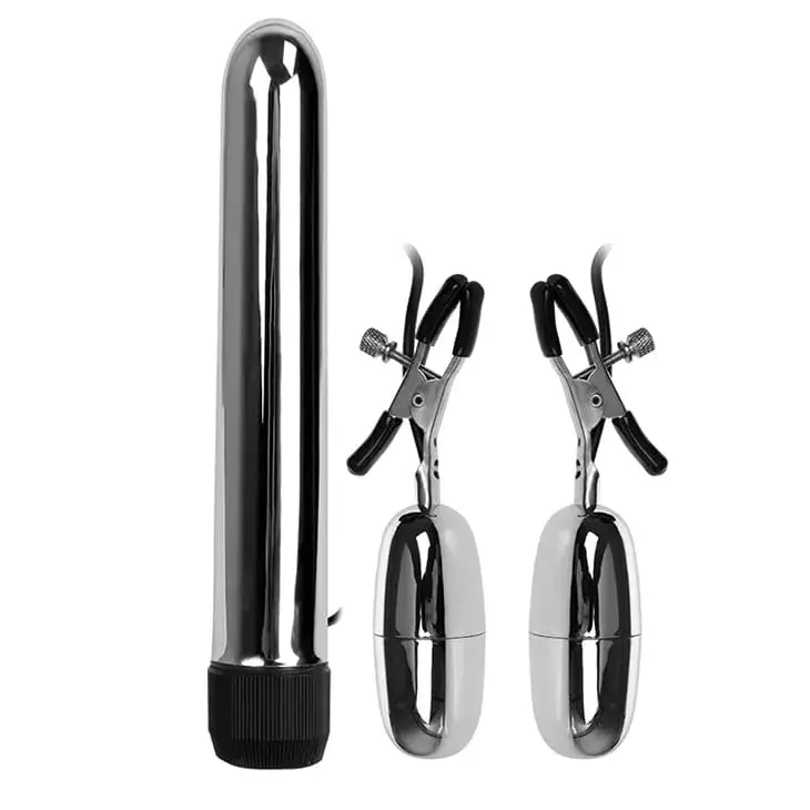 Máy rung đa tần DC61B polymer an toàn kẹp vú âm đạo kích thích