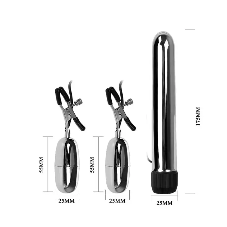 Máy rung đa tần DC61B polymer an toàn kẹp vú âm đạo kích thích