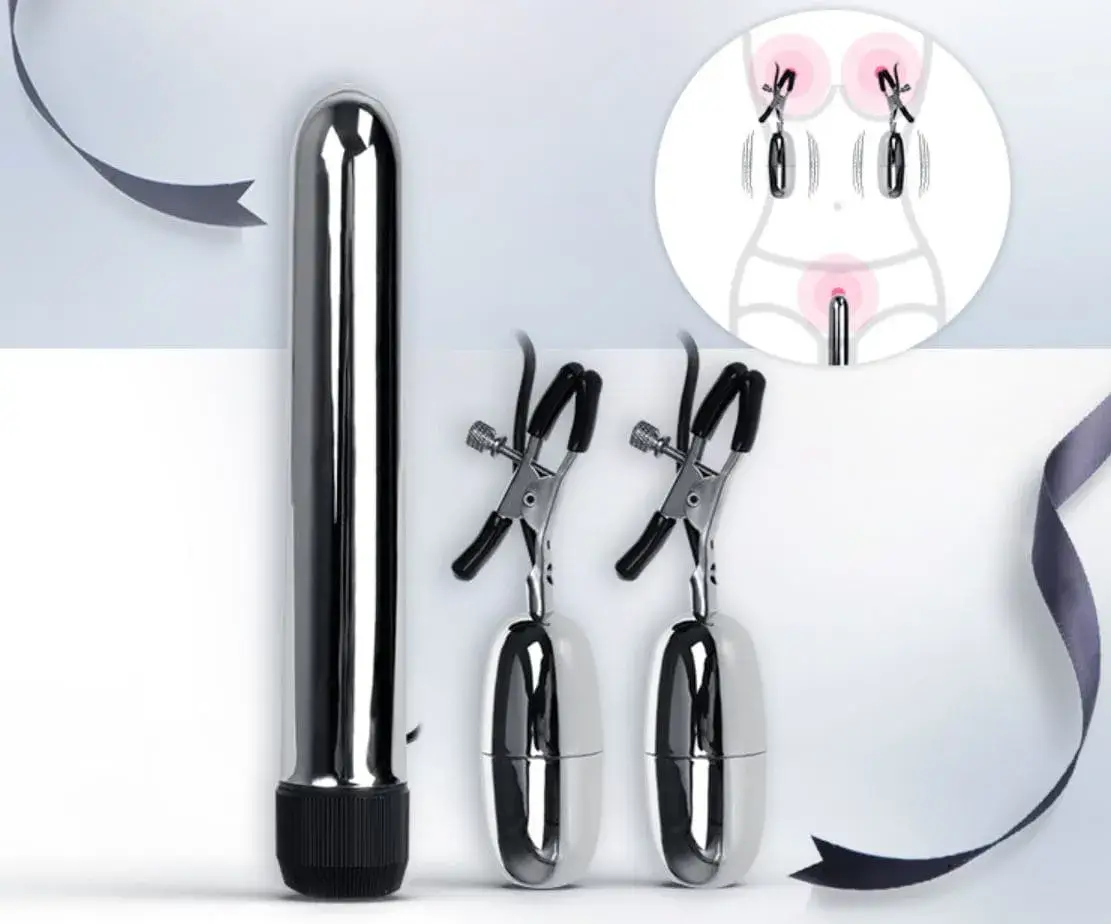 Máy Rung Kẹp Vú DC61B Rung Đa Tần Kích Thích Tình Dục Mạnh Mẽ