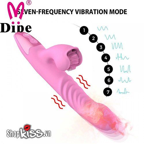 Máy massage đa năng Dibe – Rung thụt xoay nhiệt kích thích điểm G âm vật