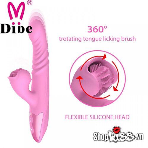 Máy massage đa năng Dibe – Rung thụt xoay nhiệt kích thích điểm G âm vật