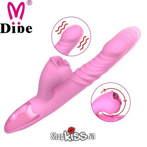 Máy massage đa năng Dibe – Rung thụt xoay nhiệt kích thích điểm G âm vật