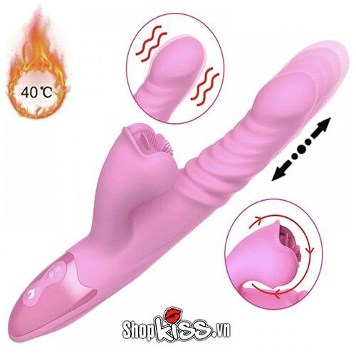 Máy massage đa năng Dibe – Rung thụt xoay nhiệt kích thích điểm G âm vật