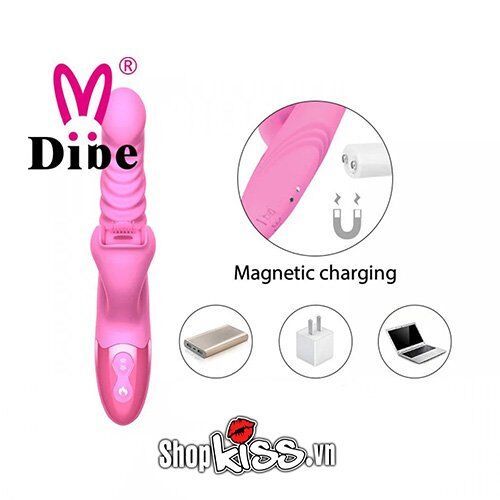 Máy massage đa năng Dibe – Rung thụt xoay nhiệt kích thích điểm G âm vật