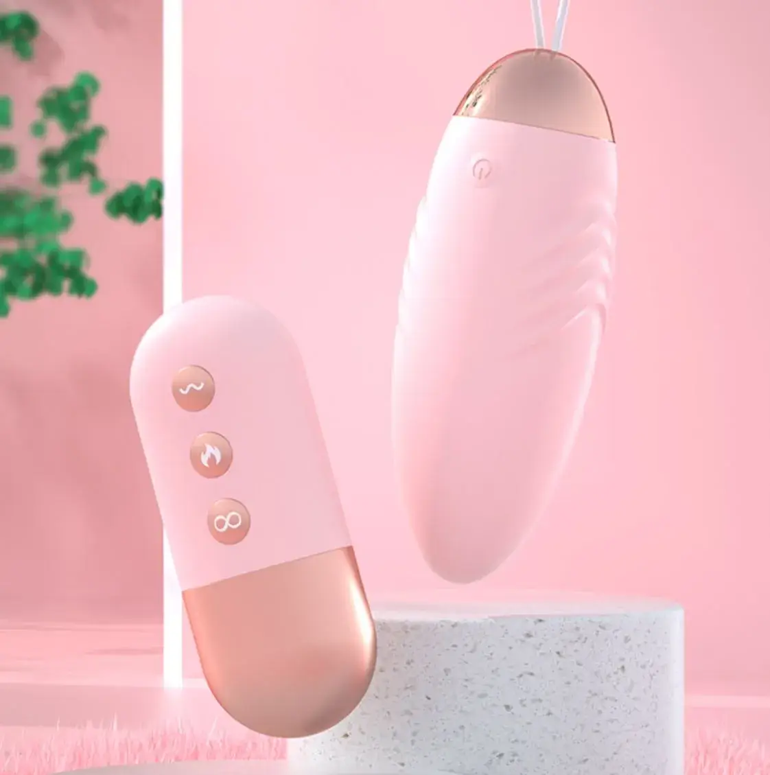 Trứng rung tình yêu không dây EG12A 10 chế độ silicone cao cấp ấm nóng