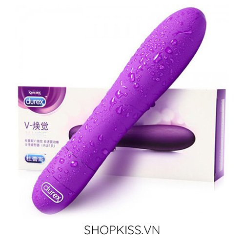 Thanh rung mát xa Durex V-Vibe silicon ABS cao cấp 5 cường độ rung