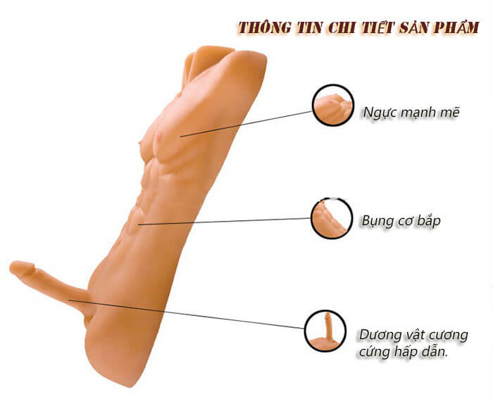 BB12B búp bê tình dục nam bán thân cho nữ thỏa mãn tuyệt đỉnh