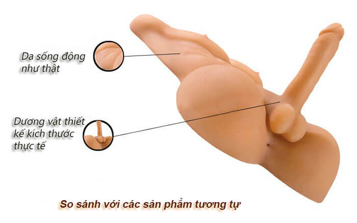 BB12B búp bê tình dục nam bán thân cho nữ thỏa mãn tuyệt đỉnh