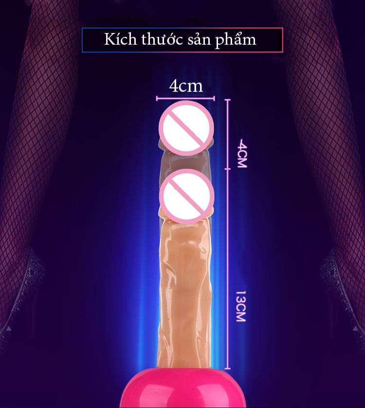 DC50A Dương vật giả thụt tự động siêu rung kích thích âm đạo