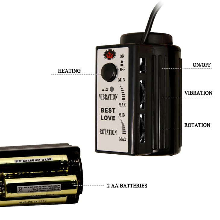 DV27A Dương vật gắn tường siêu rung ngoáy có điều chỉnh nhiệt độ