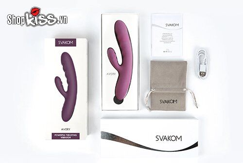 Nhập sỉ Máy massage điểm G và âm vật có rung thụt tự động Svakom Avery cao cấp