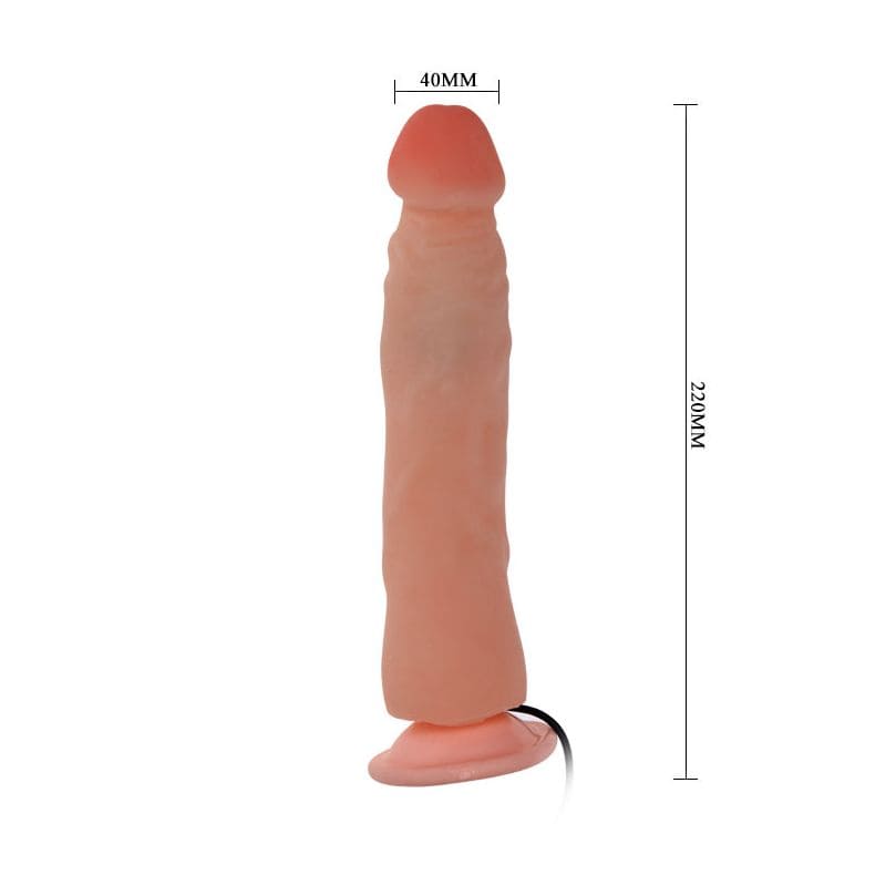 DV33B Dương vật giả silicon mềm có rung hít tường chơi nhiều thế