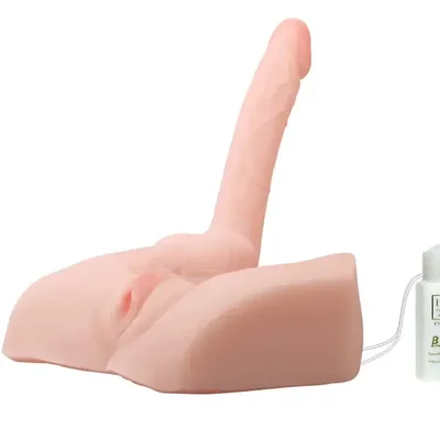Âm đạo giả và dương vật giả kết hợp làm tình DV36A BAILE có rung xoay âm thanh sex talk chất liệu TPR siêu thực trải nghiệm kép.