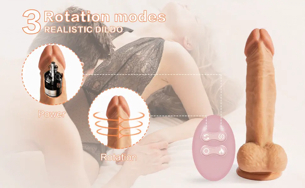 Dương vật giả DV40G sưởi ấm siêu rung xoay, cảm giác thật