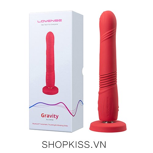 Dương vật giả rung thụt Lovense Gravity điều khiển app cao cấp nữ