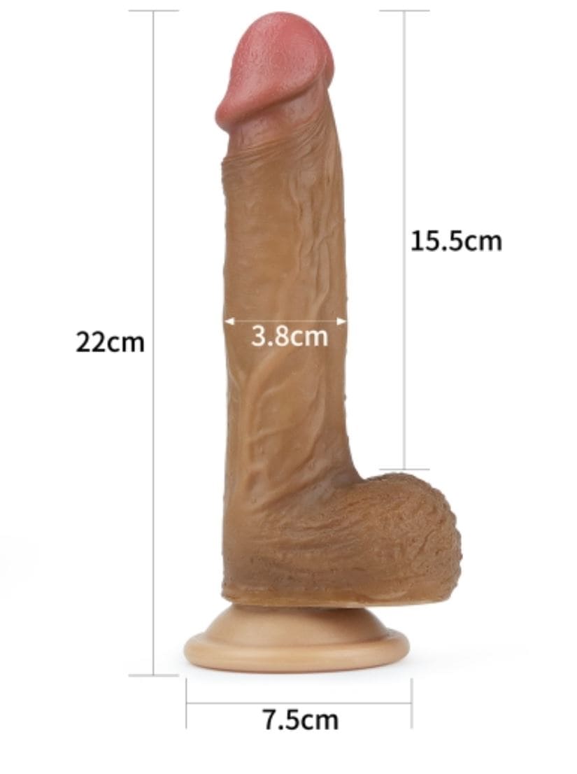 DV58B Dương vật giả gắn tường cao cấp mềm mại nâng tầm khoái cảm