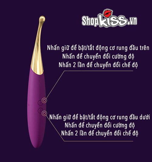  Mua Máy massage 2 đầu kích thích đa điểm Svakom Beatrice giá rẻ