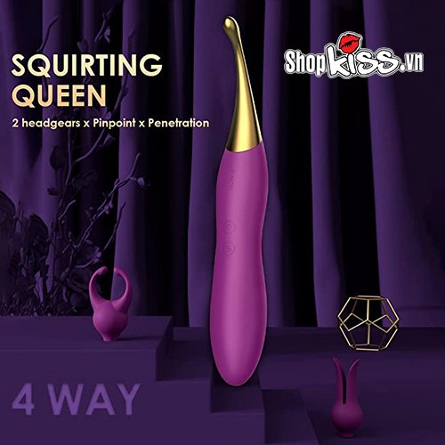 Máy rung 2 đầu Svakom Beatrice massage kích thích điểm G hiệu quả