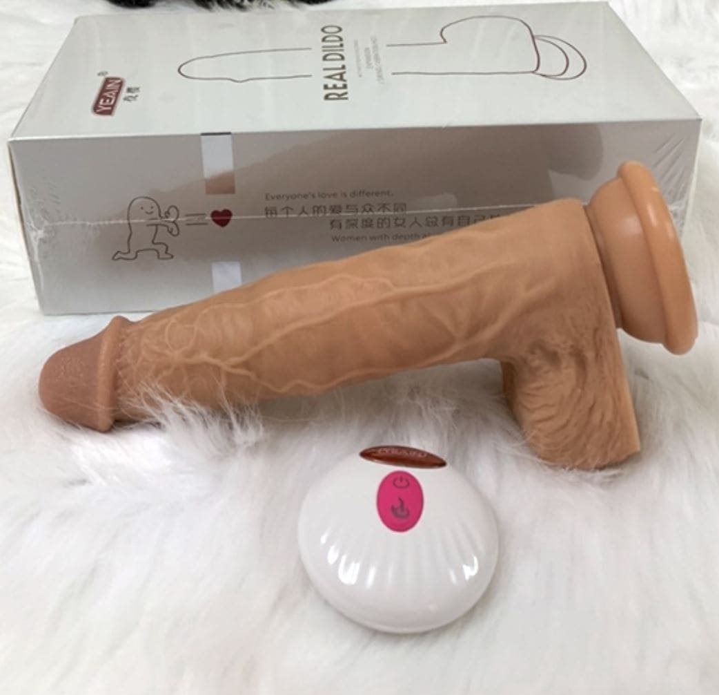 Dương Vật Giả DV60D Rung Thụt Điều Khiển Từ Xa Có Sưởi Ấm