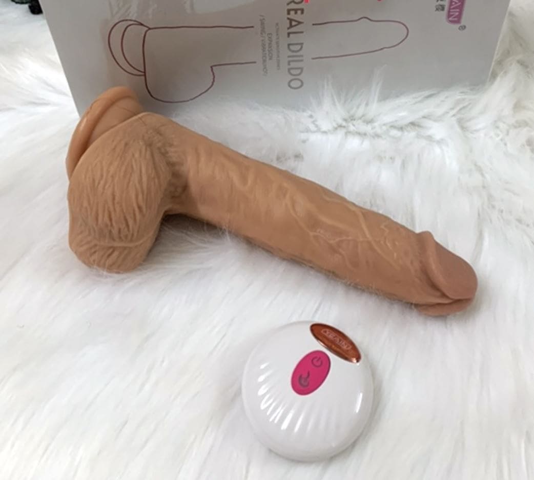 Dương Vật Giả DV60D Rung Thụt Điều Khiển Từ Xa Có Sưởi Ấm