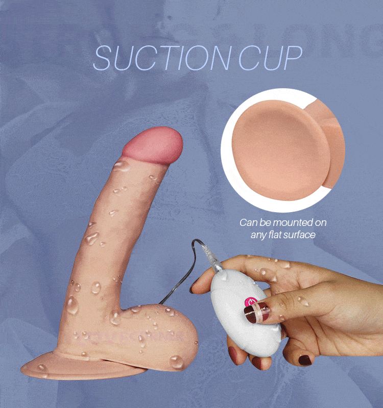 DV68 Dương vật giả cao cấp rung đa chế độ gắn tường kích thích nữ