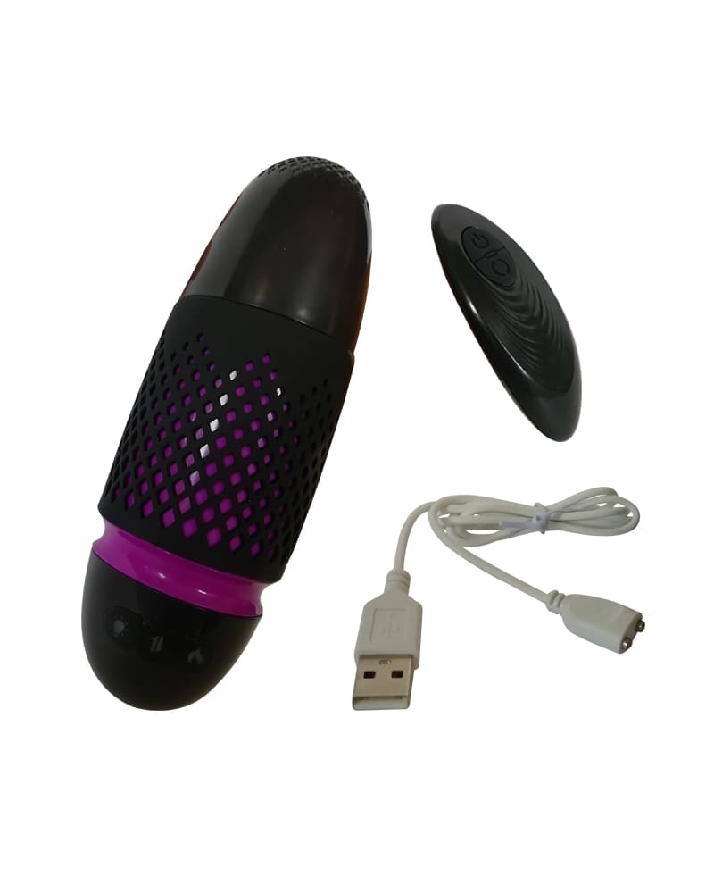 DC50B Dương Vật Giả Tự Động Rung Sưởi Ấm Điều Khiển Xa Cao Cấp