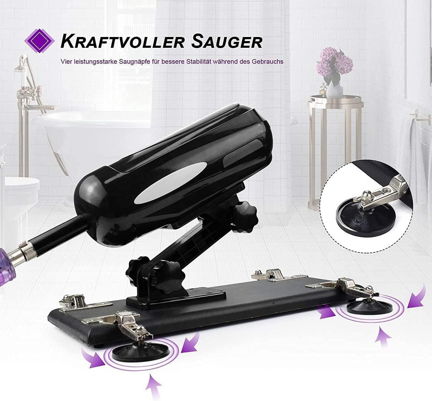 DC50P dương vật giả đế tự động rung thụt cực sướng nhiều tư thế