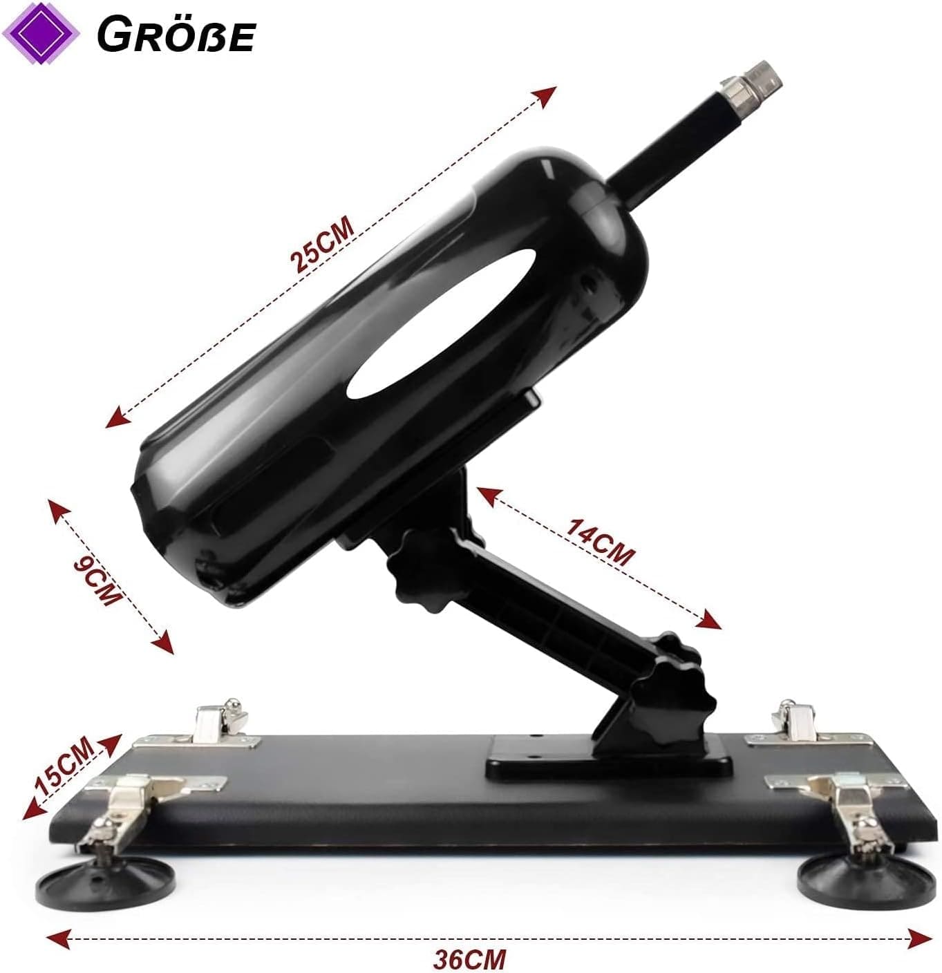 DC50P dương vật giả đế tự động rung thụt cực sướng nhiều tư thế