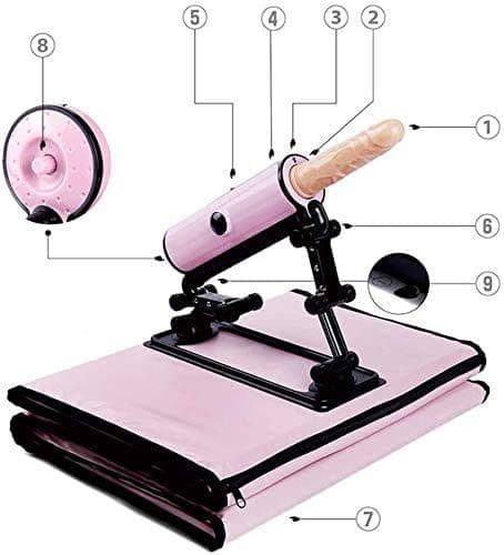 DC50Q Thủ dâm bằng dương vật giả có đế nệm tự động thụt